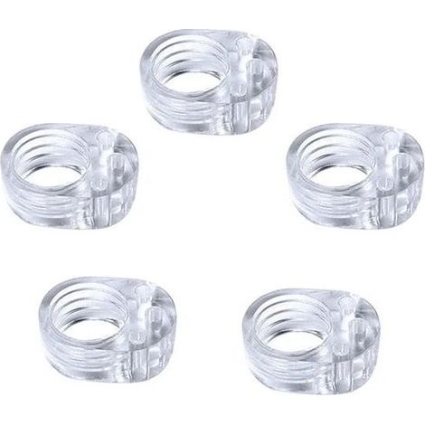 Protection poignee porte protège poignée porte double transparents et protege mur pour poignée de fenêtre pour protéger contre les marques (5PCS) (1/5)