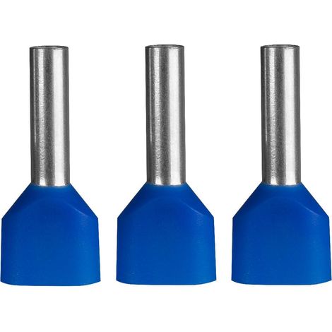 Terminale isolato 2x2,5-10 100 pz blu ERKO (1/5)