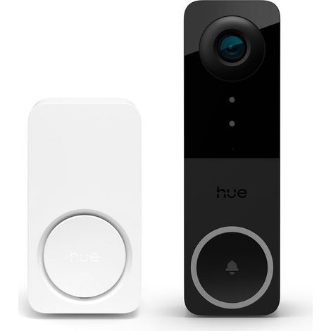 Philips Hue Secure Sonnette vidéo filaire 2K - incl. Chime Plug-and-Play