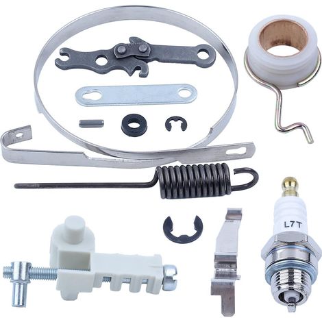 Kit de réparation de frein avec régulateur à vis sans fin et bougie d'allumage pour Stihl 018 017 MS170 Tronçonneuse MS180 Pièces de rechange (1/5)
