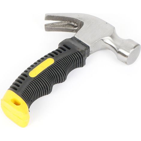 Mini marteau à griffes antichoc, multifonctionnel, pour clouer les ongles à la maison, avec manche en plastique antidérapant. (1/5)