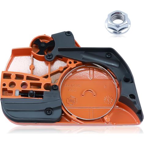 Ensemble de frein de chaîne avec couvercle d'embrayage pour tronçonneuse Husqvarna 445 450, pièces de rechange à remplacer 544097902 (1/5)