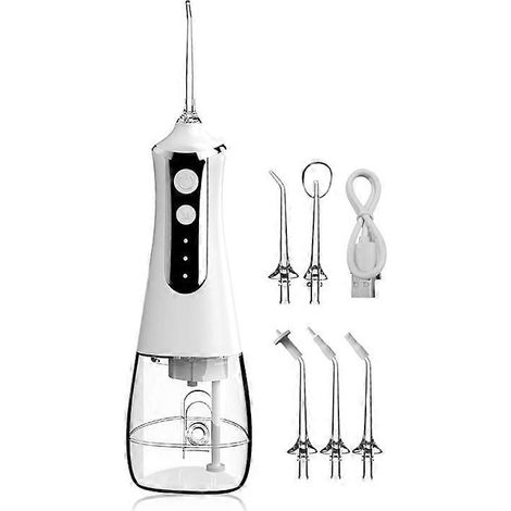 Hydropulseur dentaire à fil, 3 modes, rechargeable par USB, B (1/4)