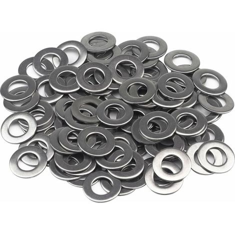 Rondelles plates M8, acier inoxydable 304, 100 pièces (M8 x 16 x 1,5 mm), (1/5)