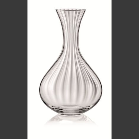 Carafe Décanteur à Vin et Eau en Verre Cristallin Transparent 1,5 L - 26,5 x 26,5 x 16,5 cm - PANGIVO (1/2)
