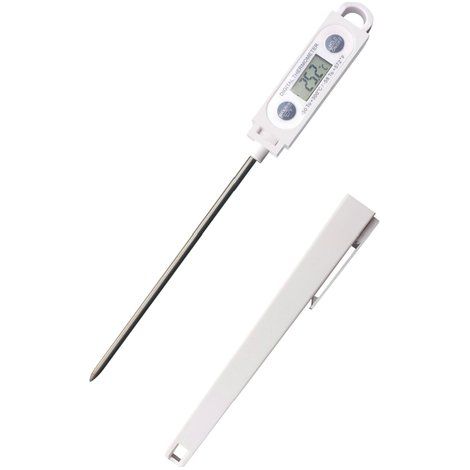 Ghidini Termometro Digitale Da Cucina Daily Con Sonda In Acciaio Inox -50°C A 300°C