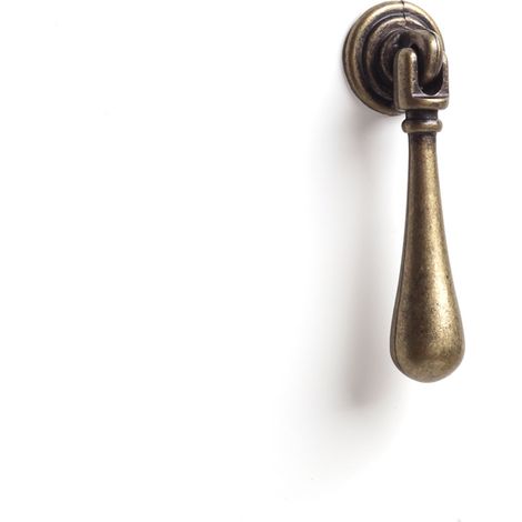 Péndulo en zamak con acabado cuero, dimensiones: 13x65x15mm, entrepuntos: 13mm -