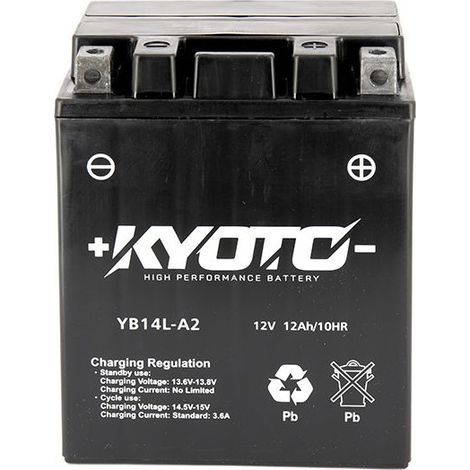 Batterie KYOTO GB14L-A2 SLA-AGM - Sans Entretien - Prête à l'Emploi