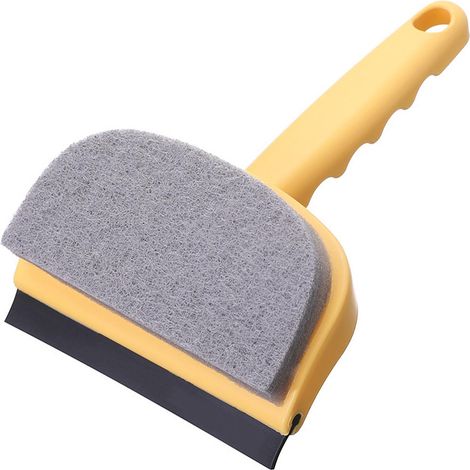 Brosse de nettoyage de vitres 2 en 1 ergonomique multifonctionnelle pour la maison, la salle de bain et la voiture (1/5)