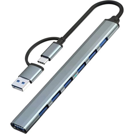 Hub 7 in 1 A Torre USB Type-c Adattatore Multiporta Docking 7 Porte USB 3.0 (1/5)