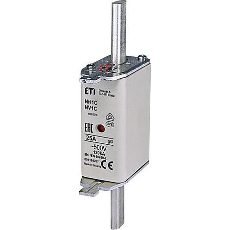 Fusible ETI NH NH1C gG 25A/500V, Cond. 3
