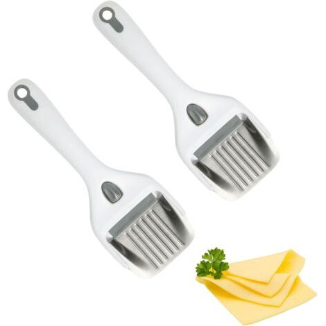 Trancheuse à fromage de cuisine en acier inoxydable, coupe-fromage portable réglable avec 2 pièces pour bloc de fromage, antiadhésif et ergonomique