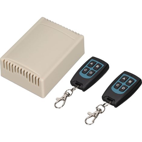 Télécommande Relais Sans Fil 433MHz 4 Boutons Monocanal Apprentissage (1/5)