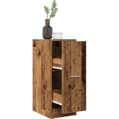 Armoire d'apothicaire-Meuble de rangement vieux bois 30x41x77,5cm bois d'ingénierie 808695 (1/5)
