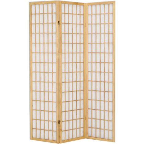 Paravento Separè 3 Pannelli 130,5x178cm in Legno Tosini Faggio (1/2)