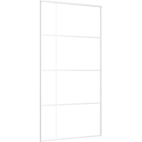 Maison Exclusive - Schiebetür ESG Glas und Aluminium mattiert 102