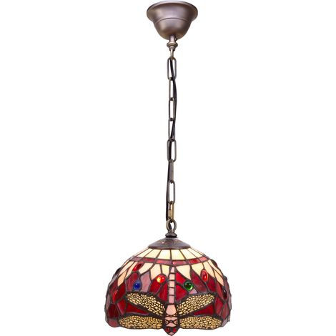 Kleinere Deckenpendelleuchte mit Kettendurchmesser 20 cm, Serie Belle Rouge