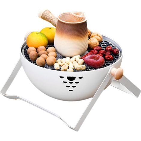 Petit réchaud à charbon Churrasco - Réchaud pliable portable résistant à la chaleur avec poignée