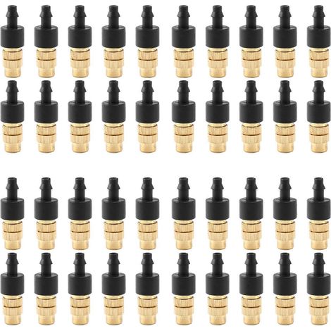 40 Pcs Adjustable Misting Nozzle for Gardening Sprinkle Brass Watering Sprinkler Sprayer for Irrigation System (1/5)