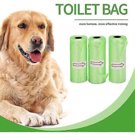 Sacs à déjections canines étanches, sans parfum et compostables, recharge pour chiots et chiens, 720 sacs, 48 rouleaux (1/5)