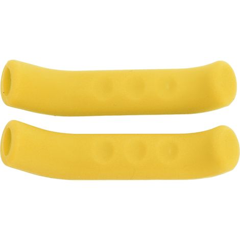 Poignée de frein de vélo en silicone ergonomique, housse de levier de frein de bicyclette, pour VTT et vélo de route, jaune (1/5)