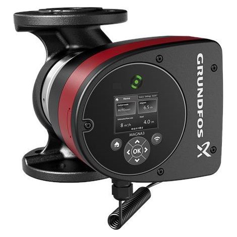 Grundfos Umwälzpumpe elektronisch geregelt MAGNA3 32-60F, PN 6/10 230V, 220mm max. Förderh. 6m max. Volumenst. 9,1m3/h (1/5)