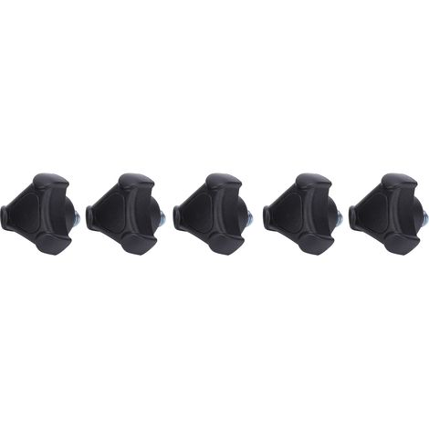 Poignée triangulaire plastique M8, boulon de verrouillage 18mm, 5 pièces, vissage manuel, accessoire de fixation (1/5)