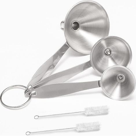entonnoirs Pour La Cuisine Entonnoirs Inox Avec Long Manche - Petit Entonnoir Mtal Entonnoirs Cuisine Et Maison Pour Transfrer Des Liquides Et Des (1/5)