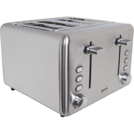 Igenix 4 Slice Toaster, Stainless Steel - IG3204 (1/4)