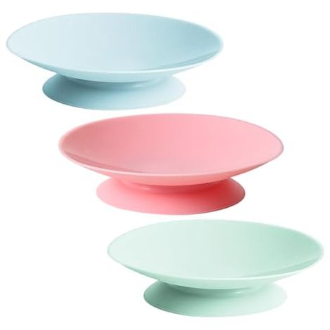 [JAMAIS UTILISÉ]Lot de 3 ventouses double face pour assiette, bol, plat, repose-ustensiles portable (1/5)