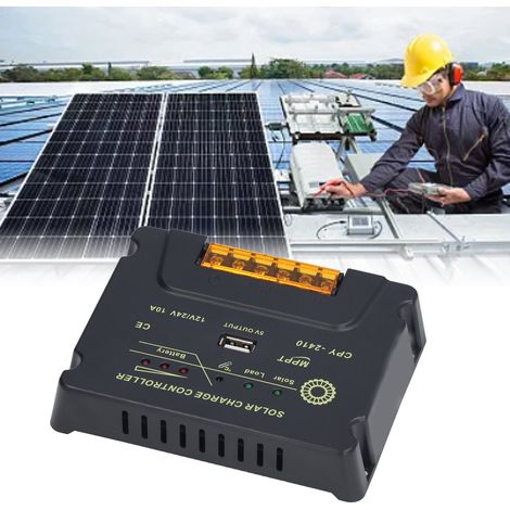 12V/24V MPPT-Solarladeregler, MPPT-Solarladeregler, 10A Photovoltaik-Stromerzeugung (1/5)