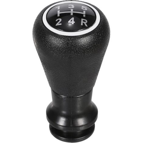 Pomo de palanca de cambios de 5 velocidades para PEUGEOT - Modelo negro - KZQ