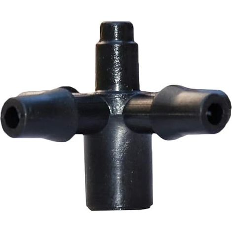 Système d'irrigation goutte à goutte par aspersion, séparateur en croix à flèche, raccord 3/5 mm avec 200 embouts barbelés (1/5)