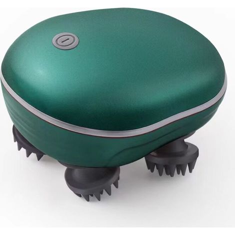 Electric head massager, waterproof portable massager for body relaxation and stress relief. for women, men. Pet Dog Massager - Green (1/4)