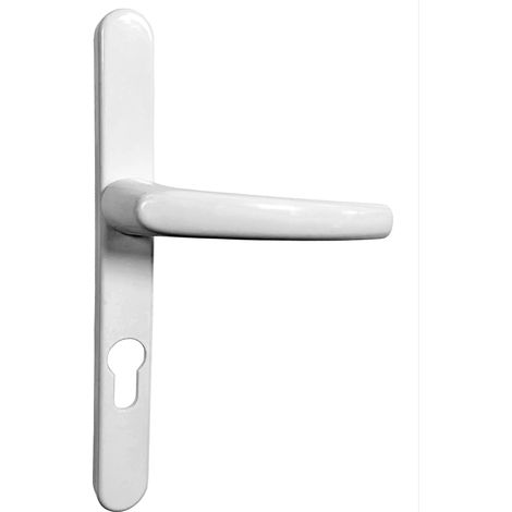 Par de Manillas de Puerta «FUTUR» KLOSE besser con Placa Estrecha 24 mm Cuadrado 7 mm Eje 70 mm Orificio de Cilindro  Blanco