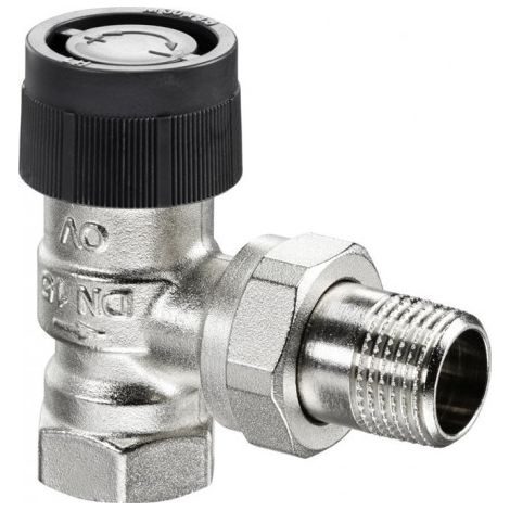 OVENTROP Robinet thermostatique A équerre DN 15, Rp 1/2 x R 1/2, PN 10, 1181004