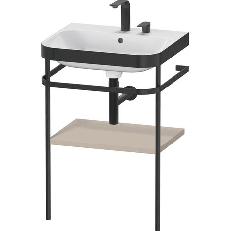 Set Duravit Happy D.2 Plus con soporte metálico, 575x490mm, 2
