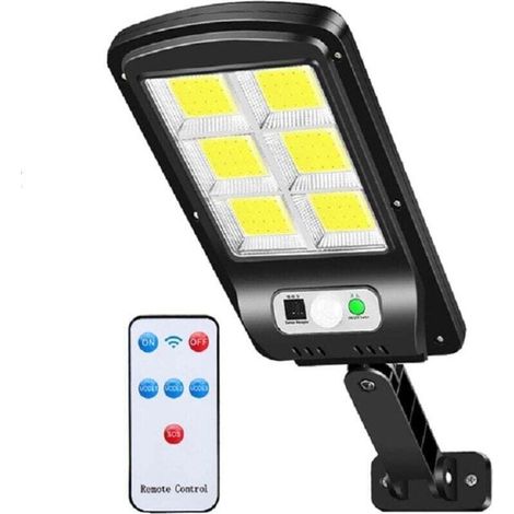Lampadaires solaires à LED d'extérieur avec détecteur de mouvement étanches pour jardin, patio, chemin, cour (1/4)