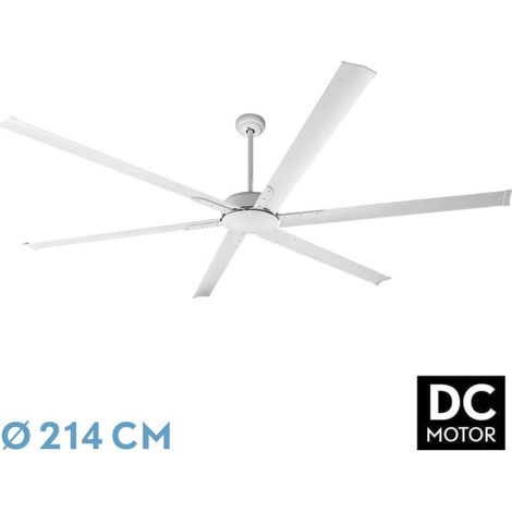 Ventilador Dc Almanzor 24w Blanco 6aspas 214d Regulable Intensidad 2950lm 3000k,4000k,6000k Remoto+temporizador+memoria (1/2)