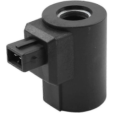 Bobine de vanne solénoïde 24V 17W, compatible avec les marques Liebherr et Buchner, numéro de pièce 280239 10333044, matériau métallique noir. (1/5)