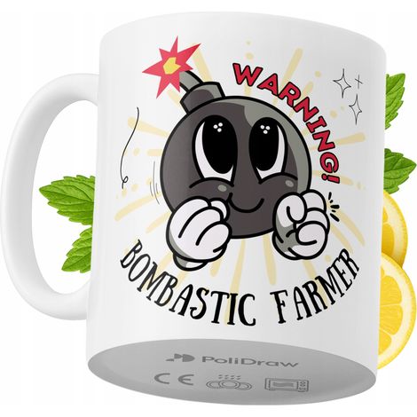 Taza de café/té divertida con diseño de texto humorístico para granjeros. Taza ideal para cumpleaños, santos y días festivos. Taza premium para ocasiones especiales en casa, la oficina o el trabajo. C (1/5)
