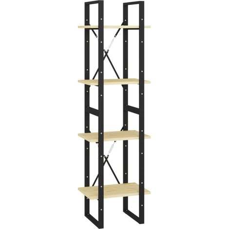 Bibliothèque à 4 niveaux，Armoire à Livres 40x30x140 cm Bois de pin massif CFW5936893 (1/5)