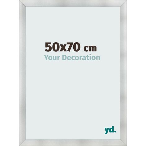 yd. - Cadre photo 50x70 - Aluminium Brosse - MDF - Pisa (1/5)