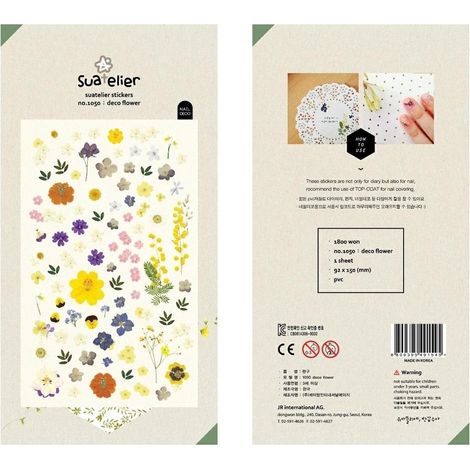 Pegatinas florales decorativas