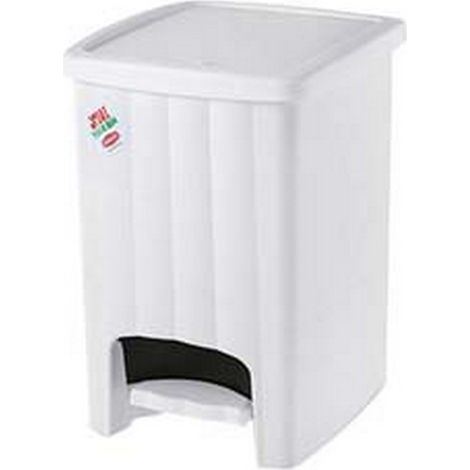 2PZ PATTUMIERA PEDALE MARGHERITA POLIPROPILENE LT.20 cm30x26x38,5h.