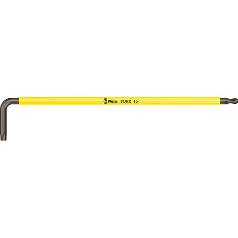 Cle male coudee WERA BlackLaser TORX T15, long (1/5)