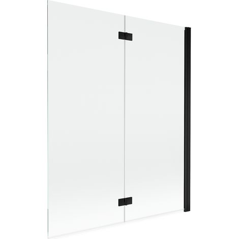 Mexen Mist mampara de ducha de 2 hojas, derecha 140 x 150 cm, transparente, negro - 8A9-140-002-70-00-P (1/5)