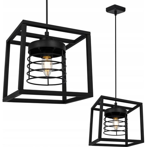 LAMPE SUSPENDU LOFT CAGE MODERNE