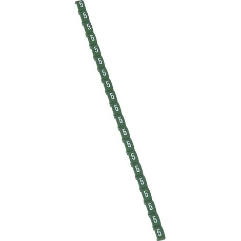 800 Repères Duplix conforme au code couleur international avec chiffre 5 sur fond vert LEGRAND 038405 (1/2)
