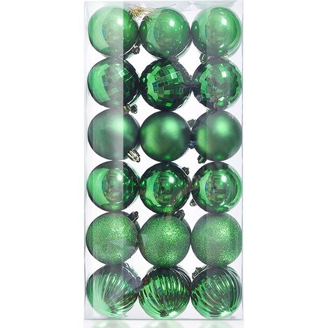 Bola De Adorno Navideña - Para Árbol De Navidad - Exterior E Interior - Paquete De Decoración Navideña (1/5)